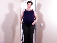 Fucking Mom’s Ugly Pregnant Buddy And Her Huge Baby Bump