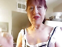 Granny in my super-sexy lace apron cooking shrimp & grits Granny in my super-sexy lace apron cooking shrimp & grits