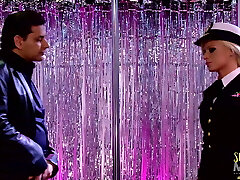 Horny light-haired girls fucking with two guys in the strip club Horny light-haired girls fucking with two guys in the strip club