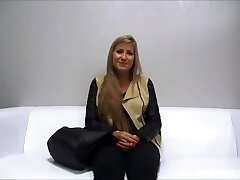 Blonde coed Eliska super-steamy casting