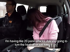 Small Tits Redhead Anal Drills In Car