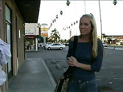 Randy dude meets a chick in the street and brings her home to poke