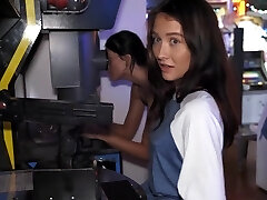 Hardcore romping at work with small tits brunette Veronica Church