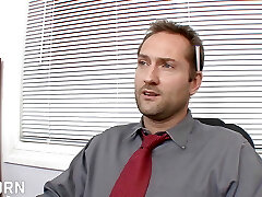 Hot Interview in the Office with Sexy Asian Secretary Girl