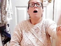 I pummeled myself for my 69f domina as she demanded in her sweater till I came