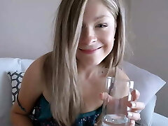 Husband catches babysitter and milks in front of her