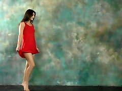 Slender babe Kim Nadara shows yummy puss in flexible positions