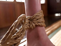 Fabulous Slim Wife with Big Tits Is Tied up Today and Gets Cum Shot