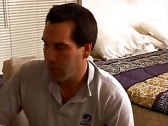 Perky-titty babe deep throats and takes fuckpole in bathroom and in bed