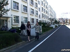 Ugly bald Japanese man fucks lovely looking female Hitomi Kano