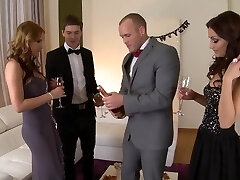 Astounding pornstars Abbie Cat and Sophie Lynx in horny creampie, facial adult movie