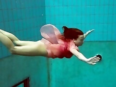 Sizzling Deniska underwater naked teen