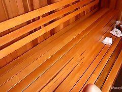 Mimosa & Morgan Bailey in Sauna Perv Bbw Mimosa Lures Warm Ts Morgan Bailey - TSPussyHunters