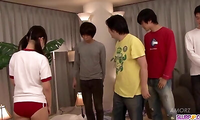 Ryo Asaka gets cock in mouth and jizm on face