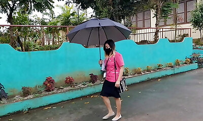 Wild teacher pick-up and fuck anal so hard