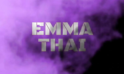 Emma Thai Doing Hot Tease and Pussy Play on Couch
