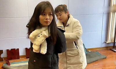 Two Chinese Girls Tried Bondage