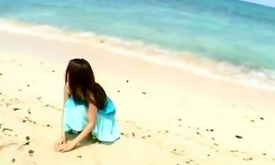 Hottest Japanese chick Hibiki Otsuki in Hottest Cumshot, Beach JAV movie
