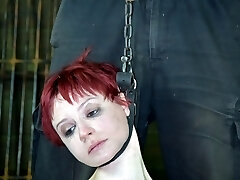 Distorted Claire Adams has earned more than a few bruises today and now may be time for her to have a tiny reward, if she can handle it.