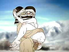 Kakushi愣在山上，决定通过他妈的热身！无尽-恶魔杀手2d动漫卡通
