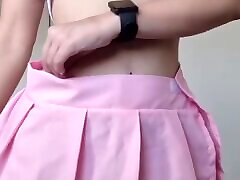 Latin beauty shows and tries on her new sexy clothes.