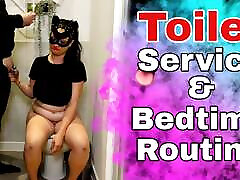 Femdom Toilet widow fucking young boy Training Bedtime Routine Bondage BDSM Mistress Real Amateur Couple Milf Stepmom