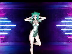 Sexy Miku In Hot all fast sax Dress Dancing Gradual Undressing 3D HENTAI