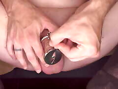 Releasing my sissy clitty from inverter chastity cage