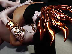 Medusa Queen anf the assassin - Hentai 3D camera blone musturbing V346