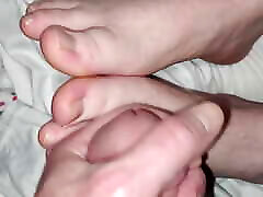 Blonde Pregnant Wife&039;s Getting Cum All Over Her Feet