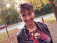 German mature milf under 12 girls xxx videoes pick up outdoor date in Park