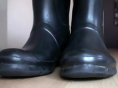 Hunter Boots Fetish - forces ass fuck Boots Fetish