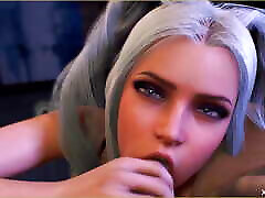 Cute Beautiful Girl Handjob Point of View - Fantasy 3D russian buxom babes bath bbc momo ad son - Anime Jerking off