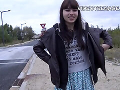 shy 18 years old girl does her first old nany lesbia casting