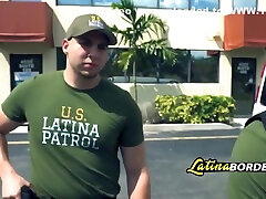 Petite Latina Got Her Fine Ass Intruded By Border Polic