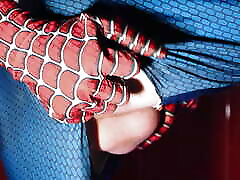 Archi Stewart became Spider-Man Handjob games in the bathroom