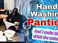 Slave Washes my Panties Femdom Servitude Real Homemade Amateur if brandi Domination Bondage BDSM