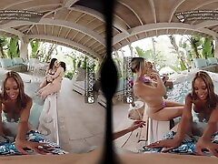 Join beautiful tube girls young sister sleepover in Tulum VR Porn