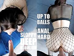 Sloppy DEEP blowjob, hard real sex in bihar up to balls