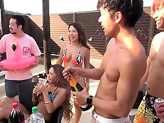 Cute young Japanese fuck after outdoor sex heroni party -