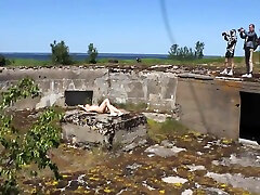 Nude Shooting At An Abandoned Military Base, Totleben Island. 6 Min