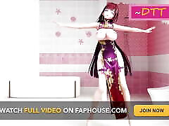 Honkai Impact Raiden Mei Undress Dance Hentai MMD 3D - Red Hair Color Edit Smixix