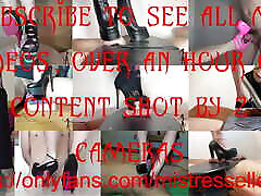 mistress Elle with wide heel myanmar xxx new makes fun of her slave