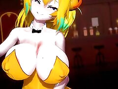 Sexy Yellow Bunny Girl Suit - Dancing 3D HENTAI
