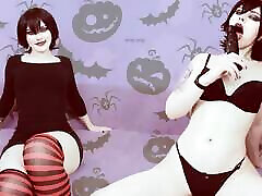 JOI: Mavis Dracula teases you with her sexy body and asks you cum in her pussy on Halloween