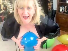 Balloon Fetish. Big Tit forsed bhabi hard fuck Balloon blowing and Popping