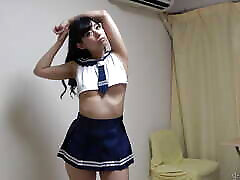 Uniform amerian girls Miniskirt and Undressing