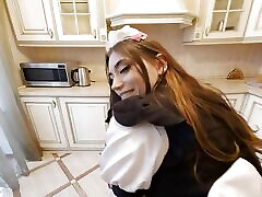 Brunette stockings anal hd 1080p black Elise Moon gets fucked hard in the kitchen in VR.