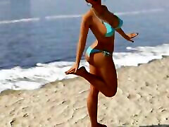 Hotwife Ashley: cuckold and his drunk gf mmf in bikini on the beach ep 2