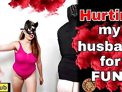 Hurting my Husband! Femdom Games Bondage body massage mother Whipping Crop Cane BDSM Female Domination Milf Stepmom